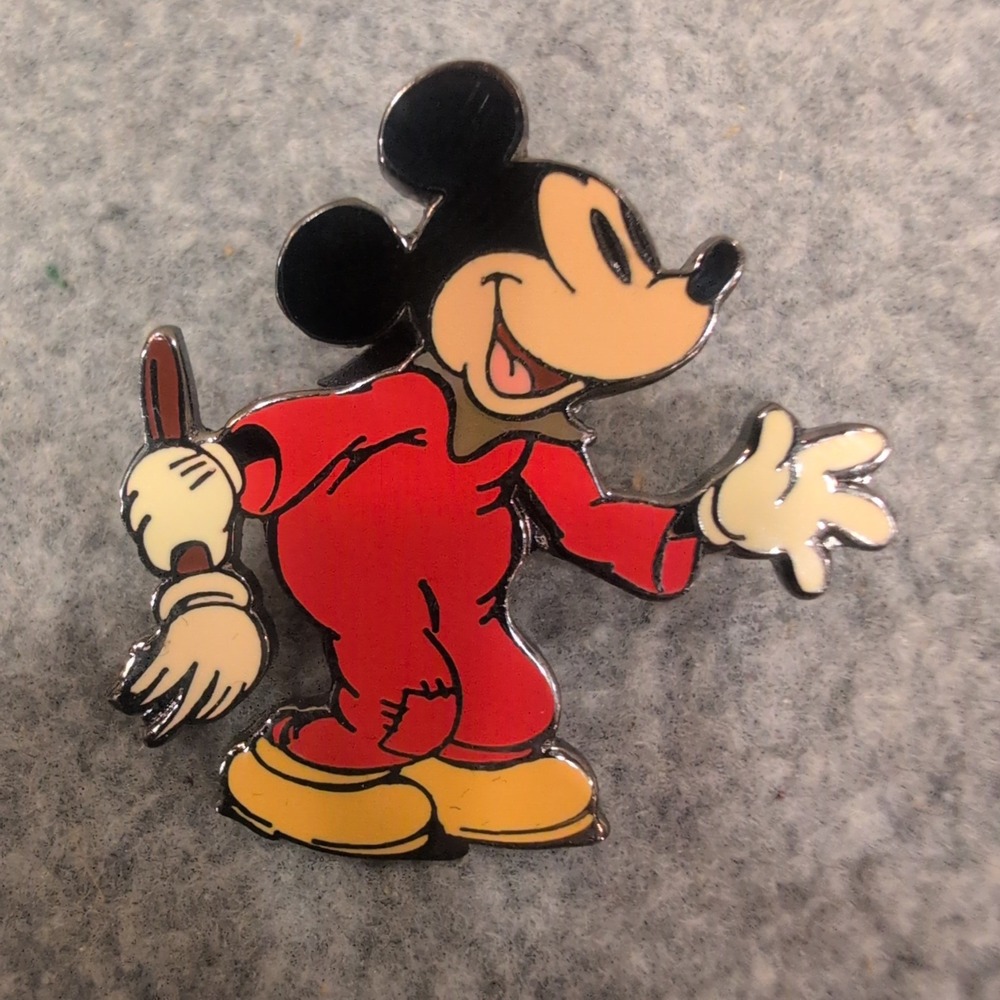 Disney Catalog Mickey Mouse Brave Little Tailor Red Pajamas Enamel Pin Exclusive - Picture 1 of 4
